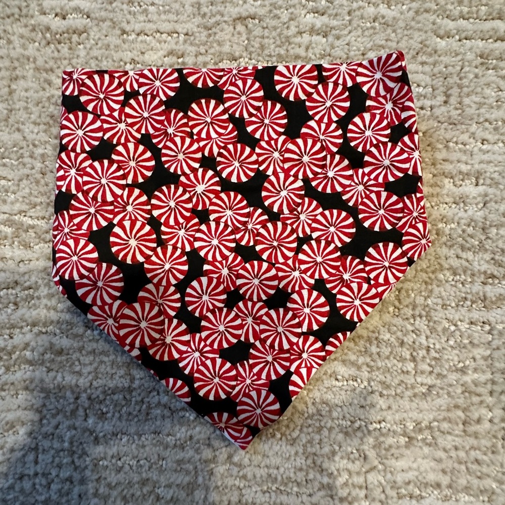 Handmade Reversible Dog Bandana- Velcro. Typically fits medium sized dog.